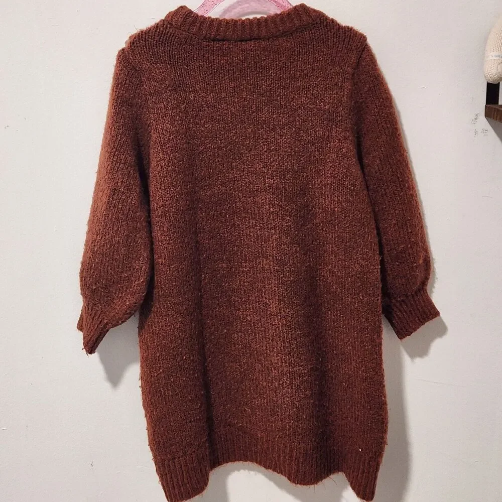 ZARA Sweater‎ Dress Knit Girls Fall Winter Size 4-5
